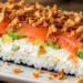 sushi-lasagne met gerookte zalm
